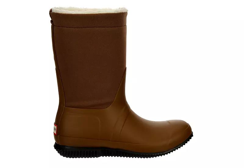 Hunter Boots Llc Womens Original Roll Top Sherpa Rain Boot - Tan 2 Hunter Boots Llc Womens Original Roll Top Sherpa Rain Boot - Tan - Image 2
