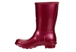 Hunter Boots Llc Womens Original Short Nebula Rain Boot - Burgundy -Rack Room Footwear Sales US 01 302449 03