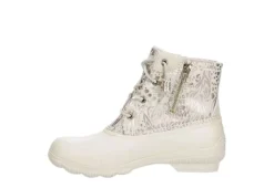 Sperry Womens Syren Gulf Metallic Animal Duck Boot - Ivory -Rack Room Footwear Sales US 01 302508 03