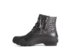 Sperry Womens Syren Gulf Metallic Animal Duck Boot - Black -Rack Room Footwear Sales US 01 302509 02