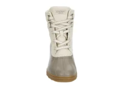 Sperry Womens Syren Gulf Heel Teddy Duck Boot - Taupe -Rack Room Footwear Sales US 01 302510 02