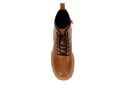 Madden Girl Womens Philly Lace Up Boot - Cognac -Rack Room Footwear Sales US 01 302638 05