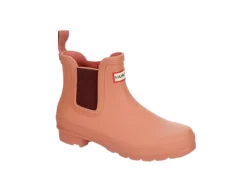 Hunter Boots Llc Womens Original Chelsea Rain Boot - Pink
