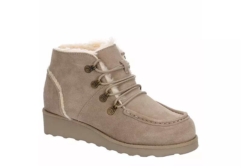 Bearpaw Womens Malinda Lace-up Boot - Stone 1 Bearpaw Womens Malinda Lace-up Boot - Stone