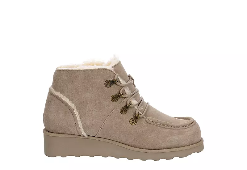 Bearpaw Womens Malinda Lace-up Boot - Stone 2 Bearpaw Womens Malinda Lace-up Boot - Stone - Image 2