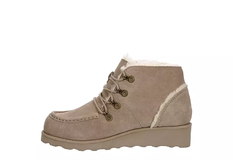 Bearpaw Womens Malinda Lace-up Boot - Stone 4 Bearpaw Womens Malinda Lace-up Boot - Stone - Image 4