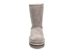 Bearpaw Womens Retro Elle Fur Boot - Stone 9 Bearpaw Womens Retro Elle Fur Boot - Stone -Rack Room Footwear Sales US 01 302680 02