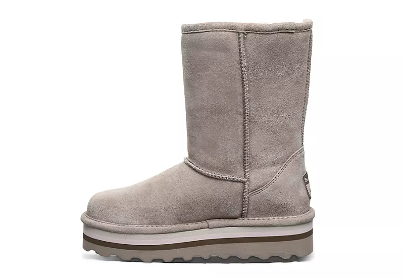 Bearpaw Womens Retro Elle Fur Boot - Stone 4 Bearpaw Womens Retro Elle Fur Boot - Stone - Image 4