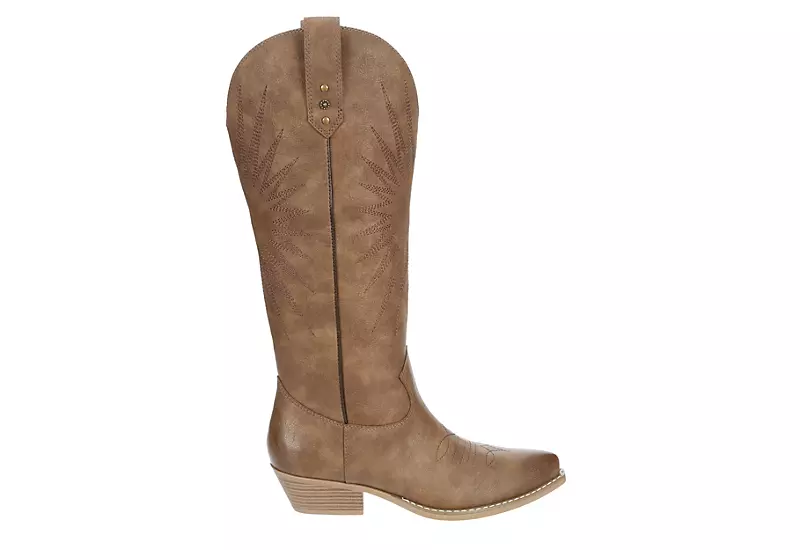 Michael By Michael Shannon Womens Taylor Western Boot - Taupe 2 Michael By Michael Shannon Womens Taylor Western Boot - Taupe - Image 2