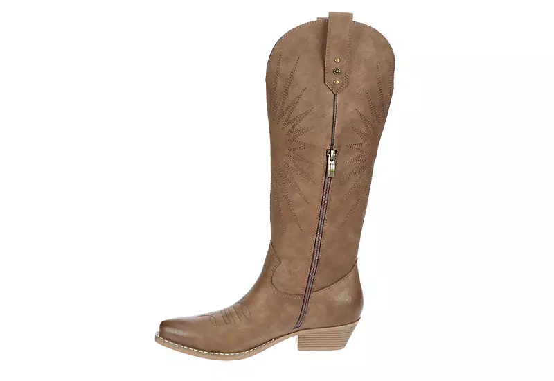 Michael By Michael Shannon Womens Taylor Western Boot - Taupe 4 Michael By Michael Shannon Womens Taylor Western Boot - Taupe - Image 4