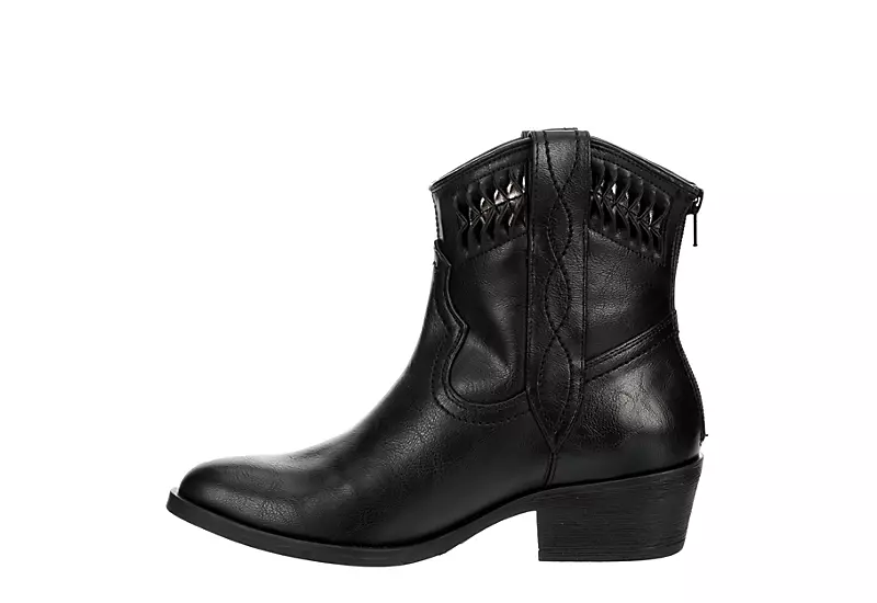 Michael By Michael Shannon Womens Daisy Western Boot - Black 4 Michael By Michael Shannon Womens Daisy Western Boot - Black - Image 4
