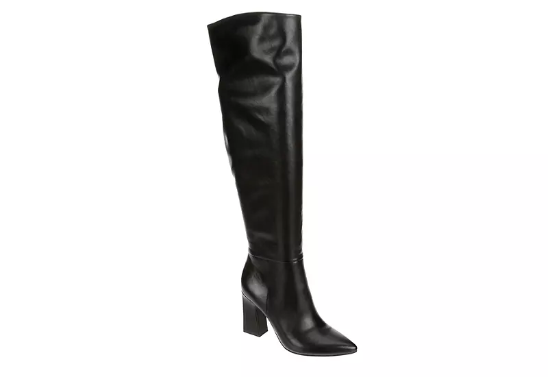 Michael By Michael Shannon Womens Camille Wide Calf Over The Knee Boot - Black 1 Michael By Michael Shannon Womens Camille Wide Calf Over The Knee Boot - Black