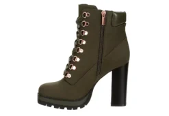 Limelight Womens Halle Lace-up Boot - Olive -Rack Room Footwear Sales US 01 302780 03