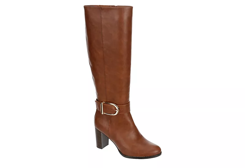 Lauren Blakwell Womens Raquel Wide Calf Tall Dress Boot - Cognac 1 Lauren Blakwell Womens Raquel Wide Calf Tall Dress Boot - Cognac