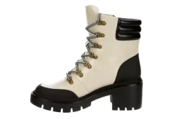 Michael By Michael Shannon Womens Natacha Lace-up Boot - Ivory -Rack Room Footwear Sales US 01 302785 03