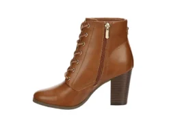 Xappeal Womens Karen Lace-up Boot - Cognac -Rack Room Footwear Sales US 01 302788 03