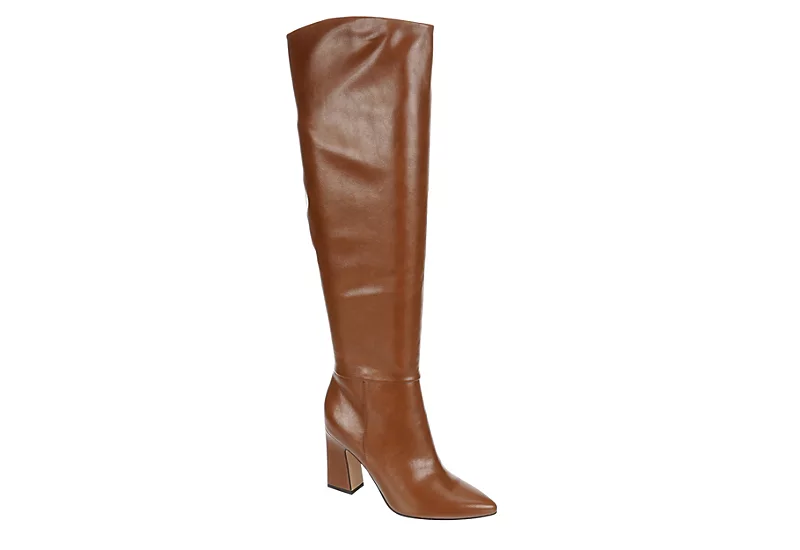 Michael By Michael Shannon Womens Camille Wide Calf Over The Knee Boot - Mocha 1 Michael By Michael Shannon Womens Camille Wide Calf Over The Knee Boot - Mocha
