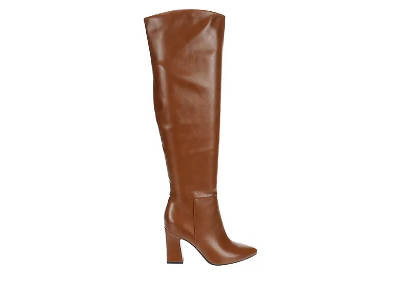 Michael By Michael Shannon Womens Camille Wide Calf Over The Knee Boot - Mocha 2 Michael By Michael Shannon Womens Camille Wide Calf Over The Knee Boot - Mocha - Image 2
