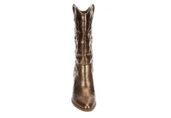 Michael By Michael Shannon Womens Faith Wide Calf Western Boot - Bronze -Rack Room Footwear Sales US 01 302814 02