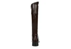 Michael By Michael Shannon Womens Brielle Wide Calf Tall Riding Boot - Dark Brown -Rack Room Footwear Sales US 01 302837 04