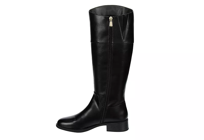 Michael By Michael Shannon Womens Brielle Wide Calf Tall Riding Boot - Black 4 Michael By Michael Shannon Womens Brielle Wide Calf Tall Riding Boot - Black - Image 4