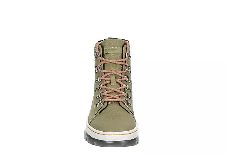 Dr. Martens Dr.martens Womens Combs Nylon Combat Boot - Olive 3 Dr. Martens Dr.martens Womens Combs Nylon Combat Boot - Olive - Image 3