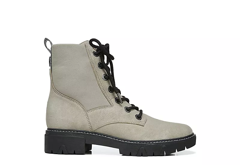 Dr. Scholl's Womens Hudson Combat Boot - Green 2 Dr. Scholl's Womens Hudson Combat Boot - Green - Image 2