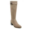 Lifestride Womens Daring Wide Calf Tall Boot - Med Natural