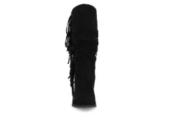 Journee Collection Womens Hartly Fringed Wide Calf Dress Boot - Black 9 Journee Collection Womens Hartly Fringed Wide Calf Dress Boot - Black -Rack Room Footwear Sales US 01 303177 02
