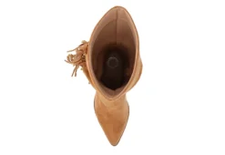 Journee Collection Womens Hartly Fringed Wide Calf Dress Boot - Tan -Rack Room Footwear Sales US 01 303180 05