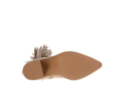 Journee Collection Womens Hartly Fringed Extra Wide Calf Dress Boot - Taupe -Rack Room Footwear Sales US 01 303183 06