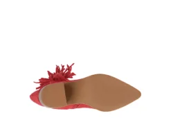 Journee Collection Womens Hartly Fringed Extra Wide Calf Dress Boot - Red -Rack Room Footwear Sales US 01 303199 06