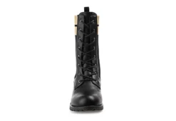 Journee Collection Womens Melei Lace Up Boot - Black -Rack Room Footwear Sales US 01 303339 02