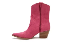 Coconuts Womens Bambi Western Boot - Bright Pink -Rack Room Footwear Sales US 01 303496 03