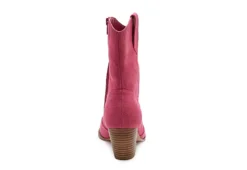 Coconuts Womens Bambi Western Boot - Bright Pink -Rack Room Footwear Sales US 01 303496 04