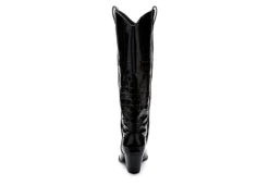 Coconuts Womens Jax Tall Western Boot - Black -Rack Room Footwear Sales US 01 303523 04