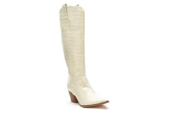 Rack Room Footwear Sales 27 Coconuts Womens Jax Tall Western Boot - Ivory