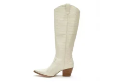 Coconuts Womens Jax Tall Western Boot - Ivory -Rack Room Footwear Sales US 01 303524 03