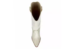 Coconuts Womens Jax Tall Western Boot - Ivory -Rack Room Footwear Sales US 01 303524 05