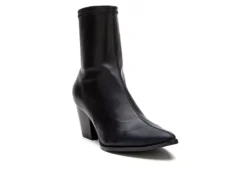 Coconuts Womens Kyra Ankle Western Boot - Black