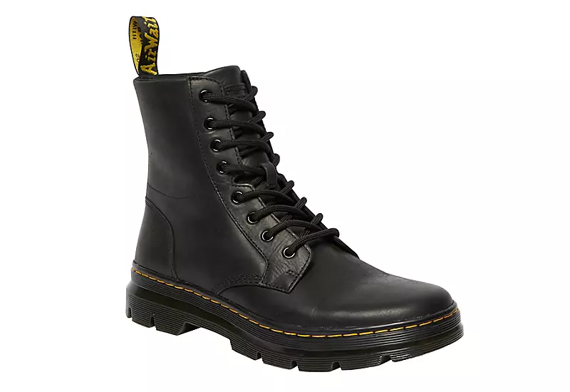 Dr. Martens Dr.martens Womens Combs Combat Boot - Black 1 Dr. Martens Dr.martens Womens Combs Combat Boot - Black