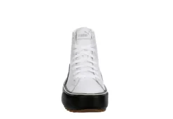 Puma Womens Kaia High Top Platform Sneaker - White -Rack Room Footwear Sales US 01 400673 02