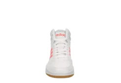 Adidas Womens Hoops 3.0 Mid Top Sneaker - White -Rack Room Footwear Sales US 01 400745 02