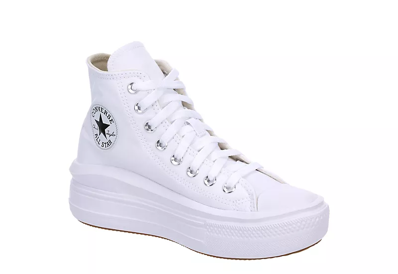Converse Womens Chuck Taylor All Star Move High Top Sneaker - White 1 Converse Womens Chuck Taylor All Star Move High Top Sneaker - White