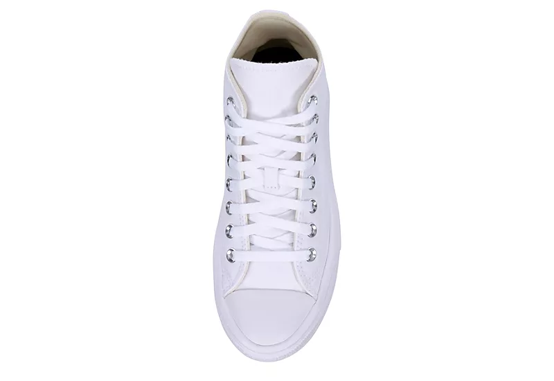 Converse Womens Chuck Taylor All Star Move High Top Sneaker - White 6 Converse Womens Chuck Taylor All Star Move High Top Sneaker - White - Image 6