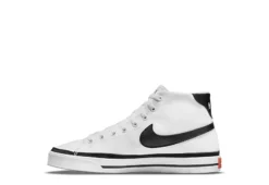 Nike Womens Court Legacy Mid Sneaker - White -Rack Room Footwear Sales US 01 400889 02