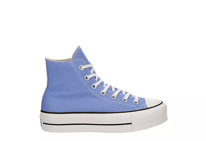 Converse Womens Chuck Taylor All Star High Top Platform Sneaker - Light Blue 2 Converse Womens Chuck Taylor All Star High Top Platform Sneaker - Light Blue - Image 2