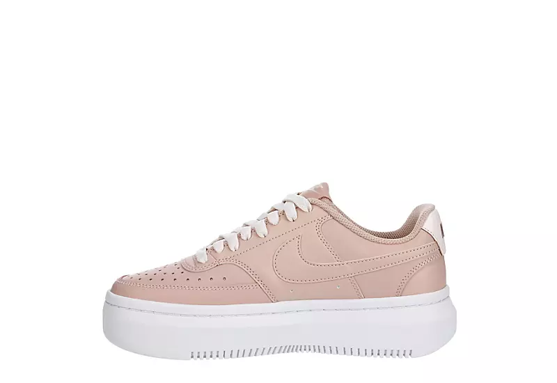Nike Womens Court Vision Alta Sneaker - Pink 4 Nike Womens Court Vision Alta Sneaker - Pink - Image 4