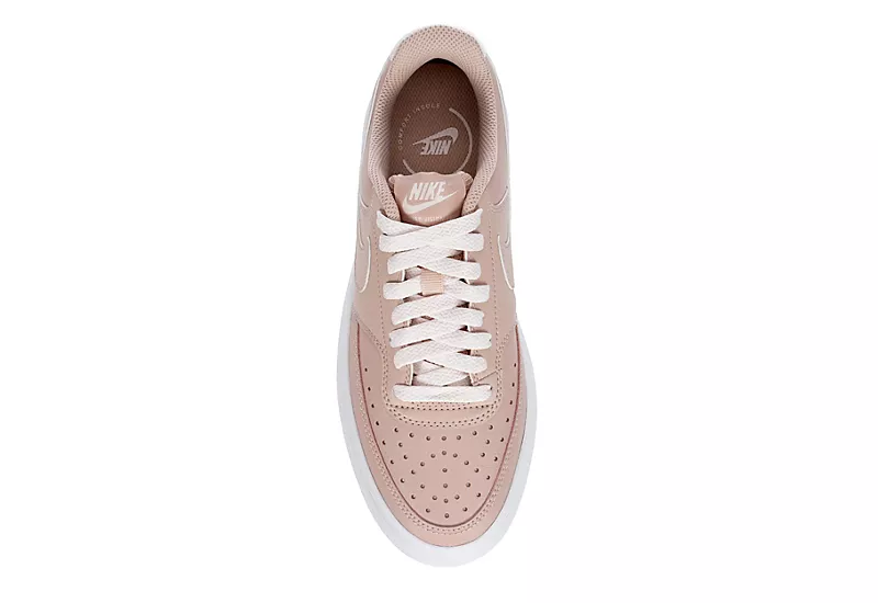 Nike Womens Court Vision Alta Sneaker - Pink 6 Nike Womens Court Vision Alta Sneaker - Pink - Image 6