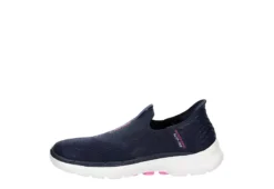 Skechers Womens Go Walk 6 Quick Fit Slip-ins Walking Shoe - Navy -Rack Room Footwear Sales US 01 401391 03